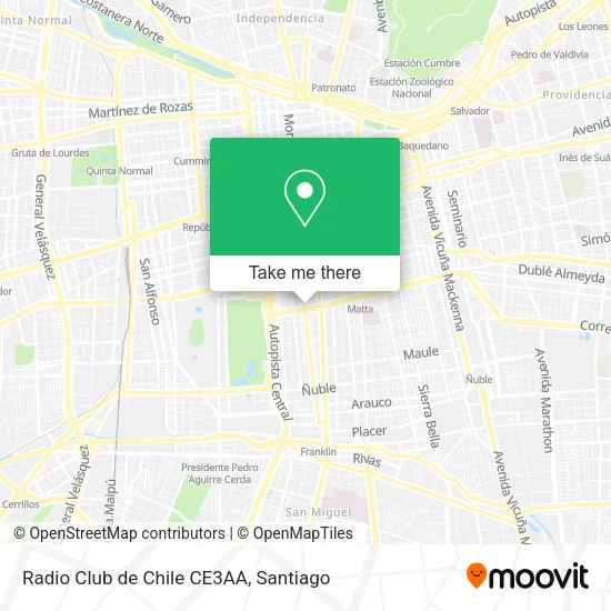 Radio Club de Chile CE3AA map