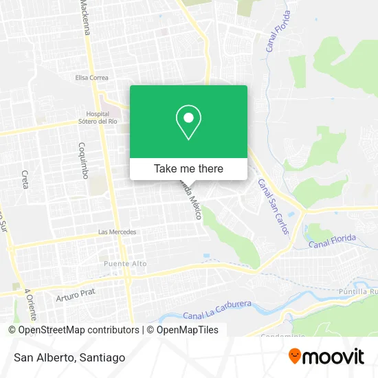 San Alberto map