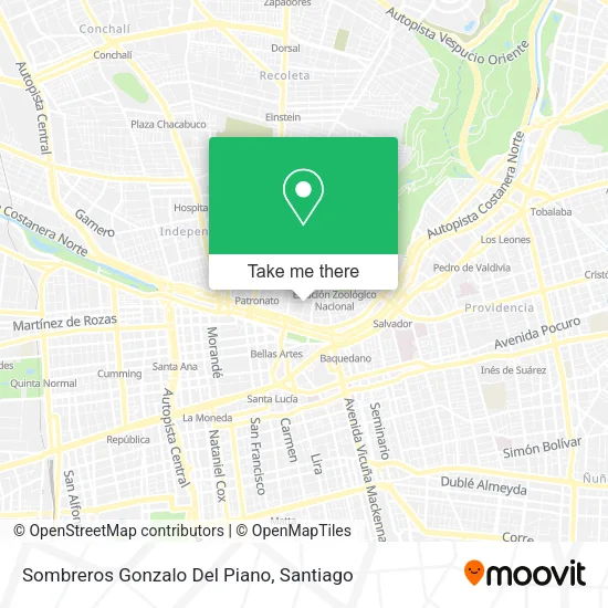 Sombreros Gonzalo Del Piano map
