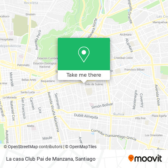 La casa Club Pai de Manzana map