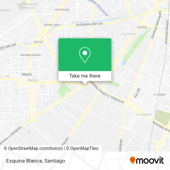 Esquina Blanca map