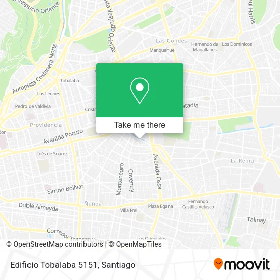 Edificio Tobalaba 5151 map