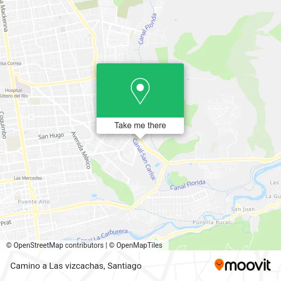 Mapa de Camino a Las vizcachas