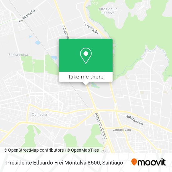 Presidente Eduardo Frei Montalva 8500 map