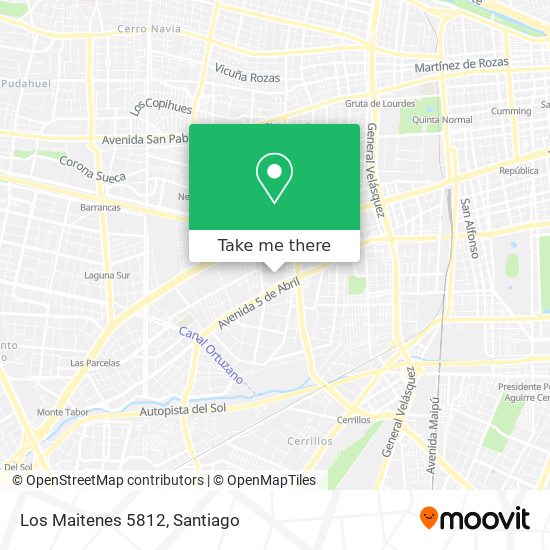 Los Maitenes 5812 map