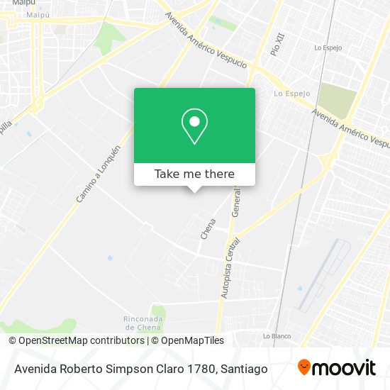 Avenida Roberto Simpson Claro 1780 map