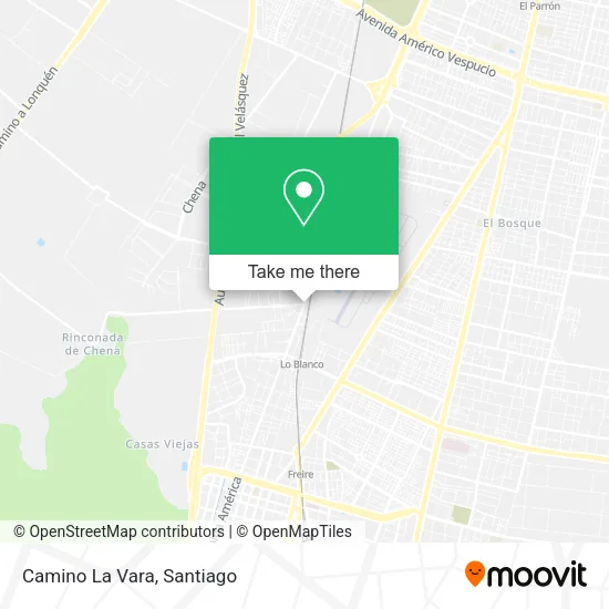 Camino La Vara map