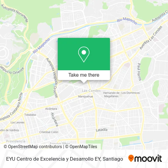 Mapa de EYU Centro de Excelencia y Desarrollo EY