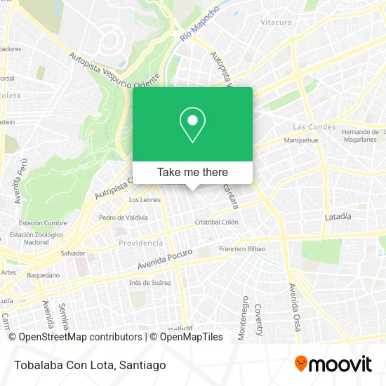 Tobalaba Con Lota map