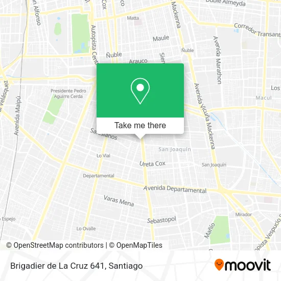 Mapa de Brigadier de La Cruz 641