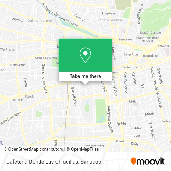 Cafetería Donde Las Chiquillas map