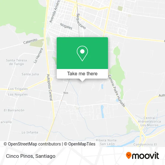 Cinco Pinos map