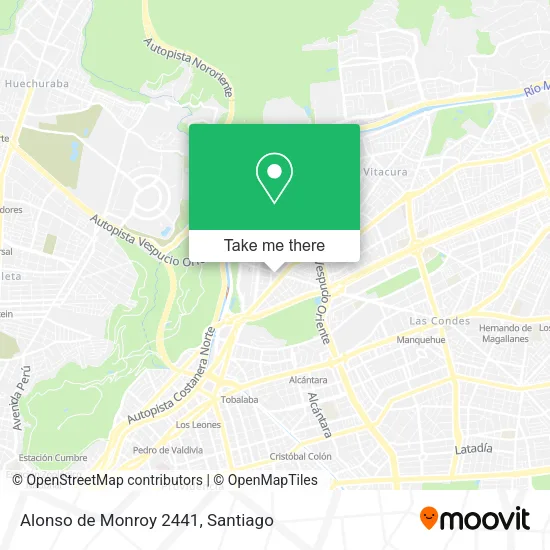 Alonso de Monroy 2441 map