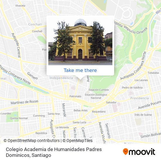 Colegio Academia de Humanidades Padres Dominicos map