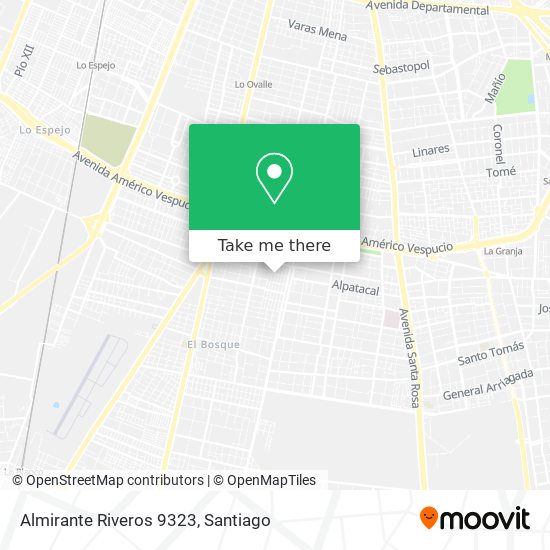 Almirante Riveros 9323 map