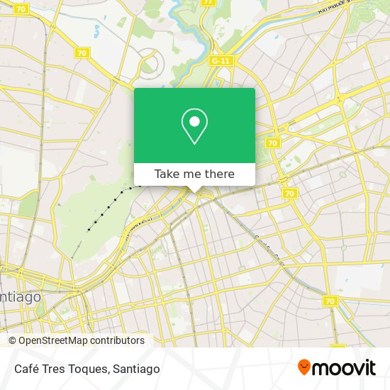 Mapa de Café Tres Toques