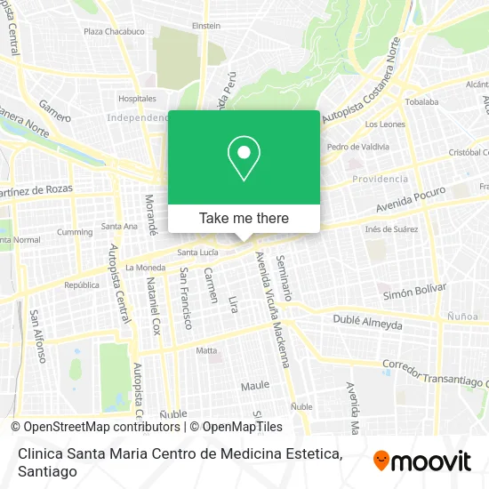 Clinica Santa Maria Centro de Medicina Estetica map