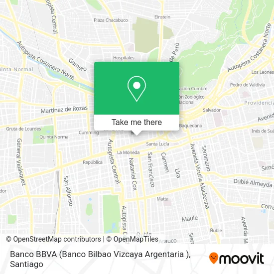 Banco BBVA (Banco Bilbao Vizcaya Argentaria ) map