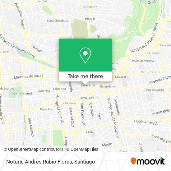 Notaría Andres Rubio Flores map