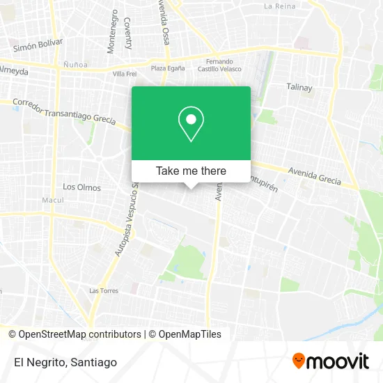 El Negrito map