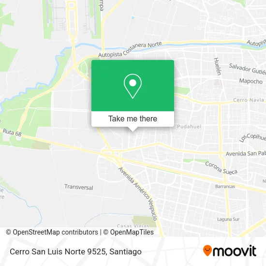 Cerro San Luis Norte 9525 map