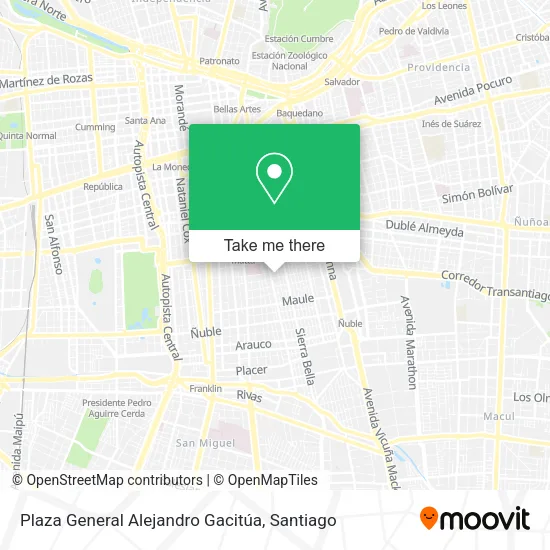 Plaza General Alejandro Gacitúa map