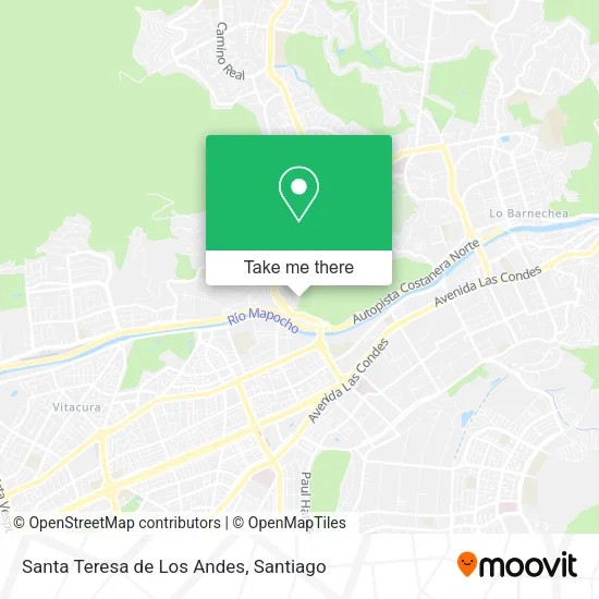 Santa Teresa de Los Andes map