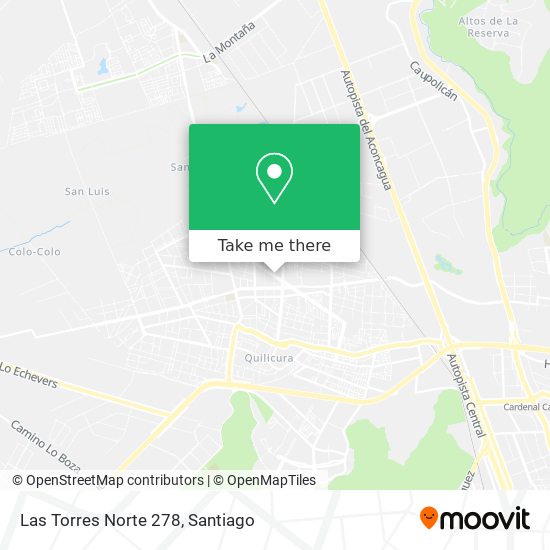 Las Torres Norte 278 map
