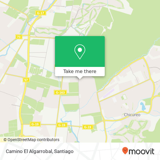 Camino El Algarrobal map