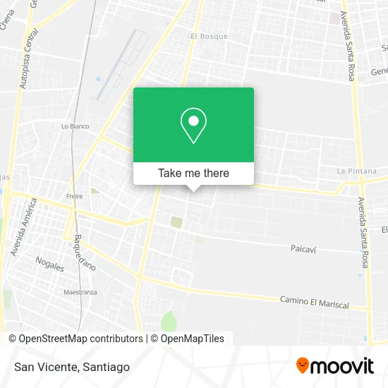 San Vicente map