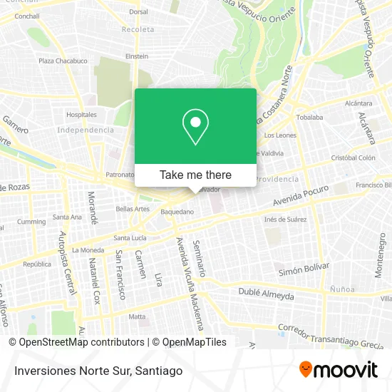 Inversiones Norte Sur map