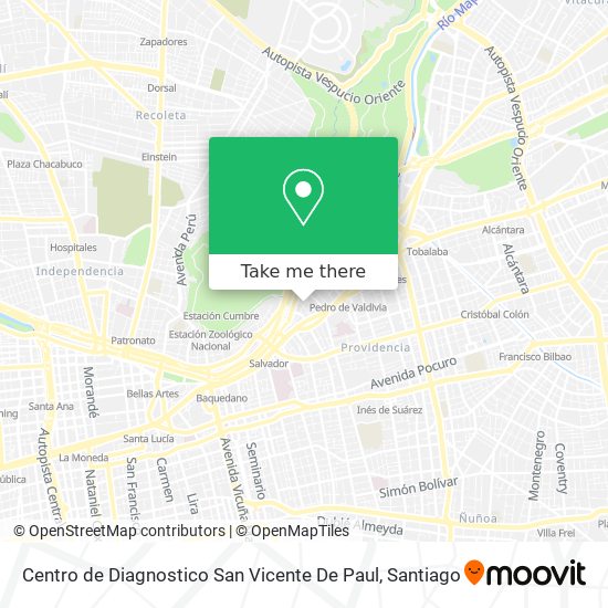 Centro de Diagnostico San Vicente De Paul map