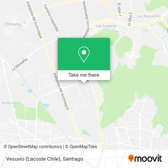 Vesuvio (Lacoste Chile) map