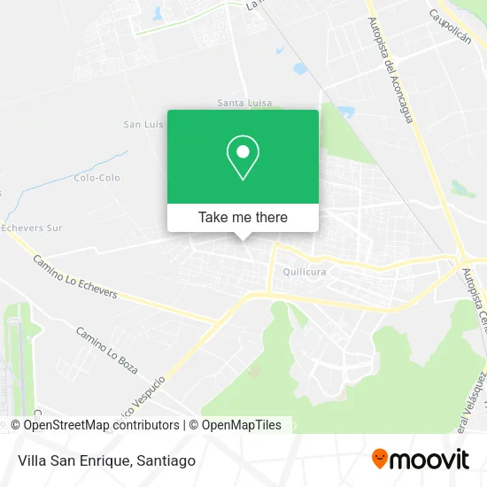 Villa San Enrique map