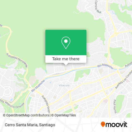 Cerro Santa Maria map