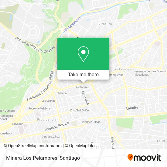 Minera Los Pelambres map