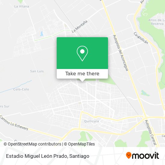 Estadio Miguel León Prado map