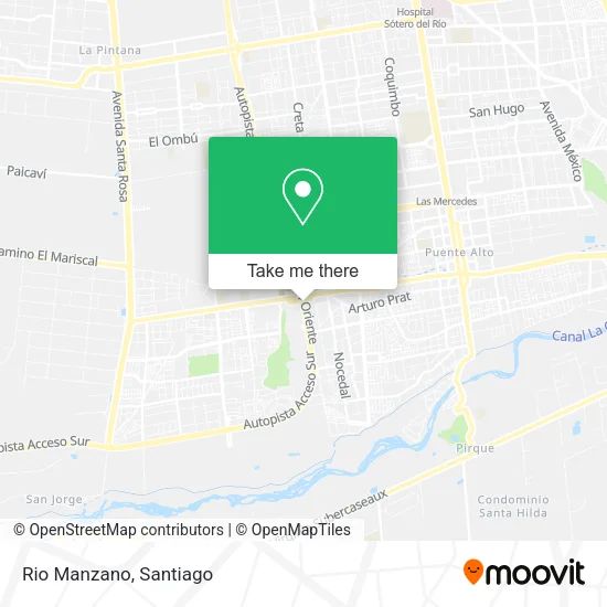 Rio Manzano map