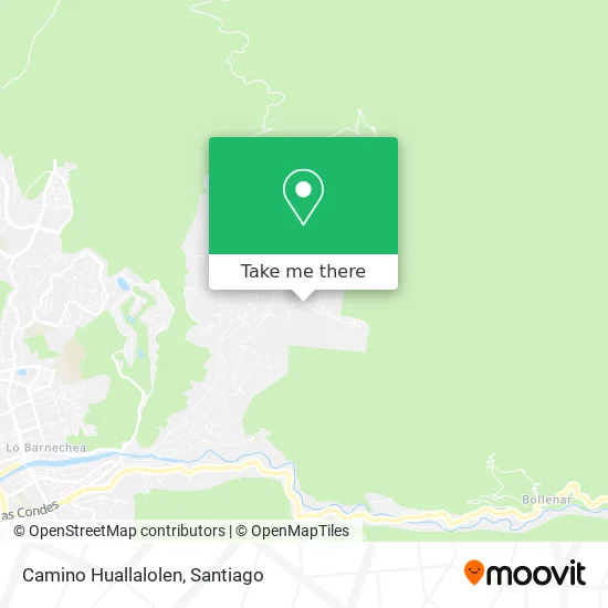 Camino Huallalolen map