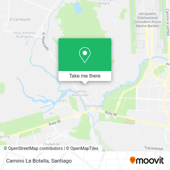 Camino La Botella map