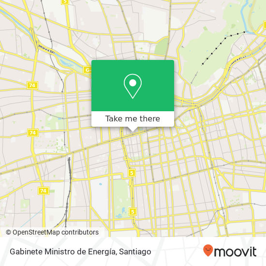 Gabinete Ministro de Energía map