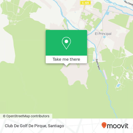 Club De Golf De Pirque map