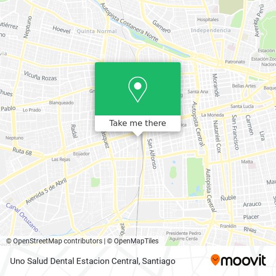 Uno Salud Dental Estacion Central map