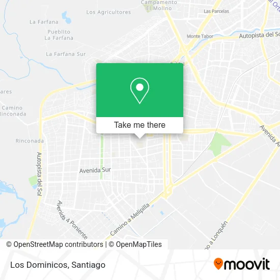 Los Dominicos map