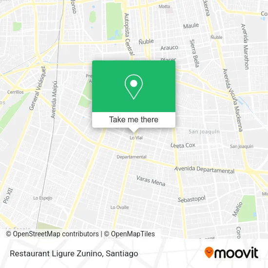 Restaurant Ligure Zunino map