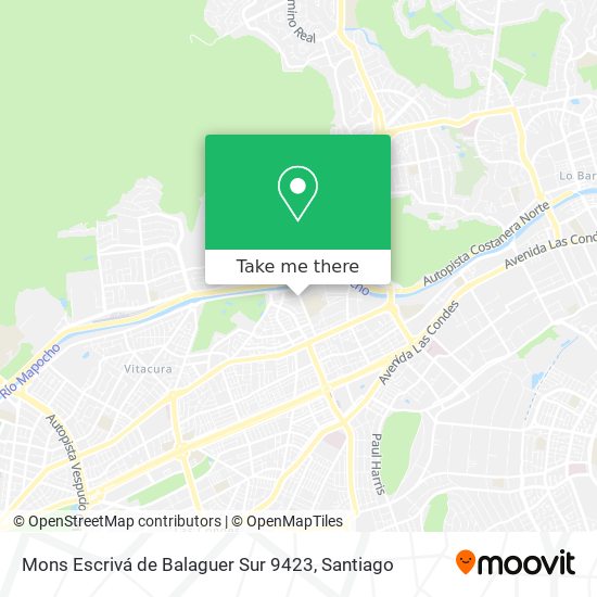 Mons Escrivá de Balaguer Sur 9423 map