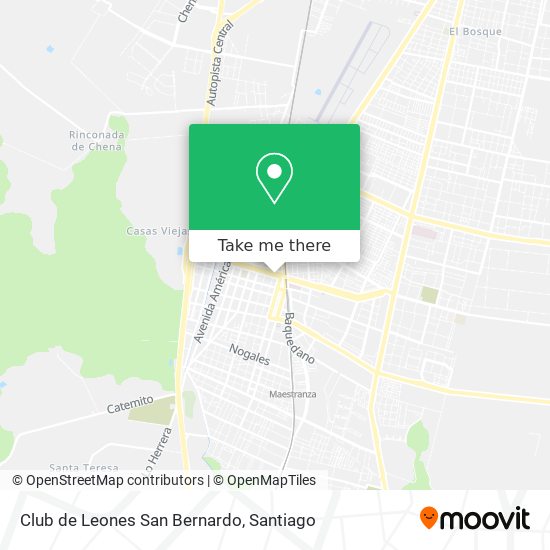 Club de Leones San Bernardo map