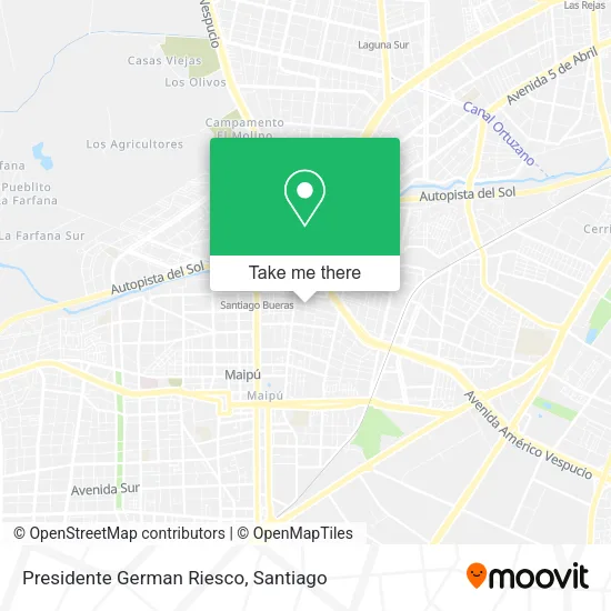 Presidente German Riesco map