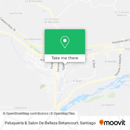 Peluquería & Salon De  Belleza Betancourt map