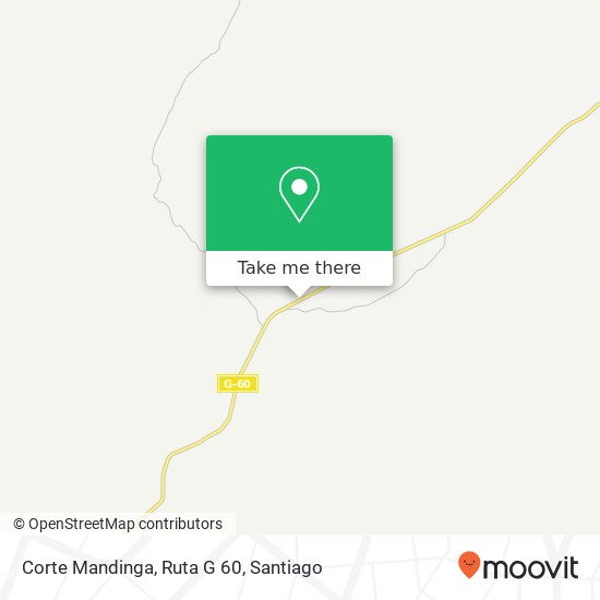 Mapa de Corte Mandinga, Ruta G 60